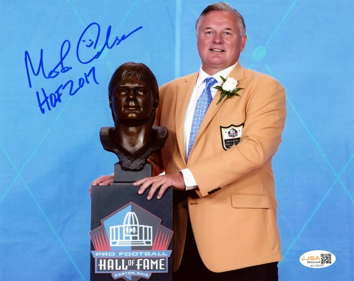 Morten Andersen Signed Autographed Saints 8x10 Photo HOF 2017 JSA Witness COA #2