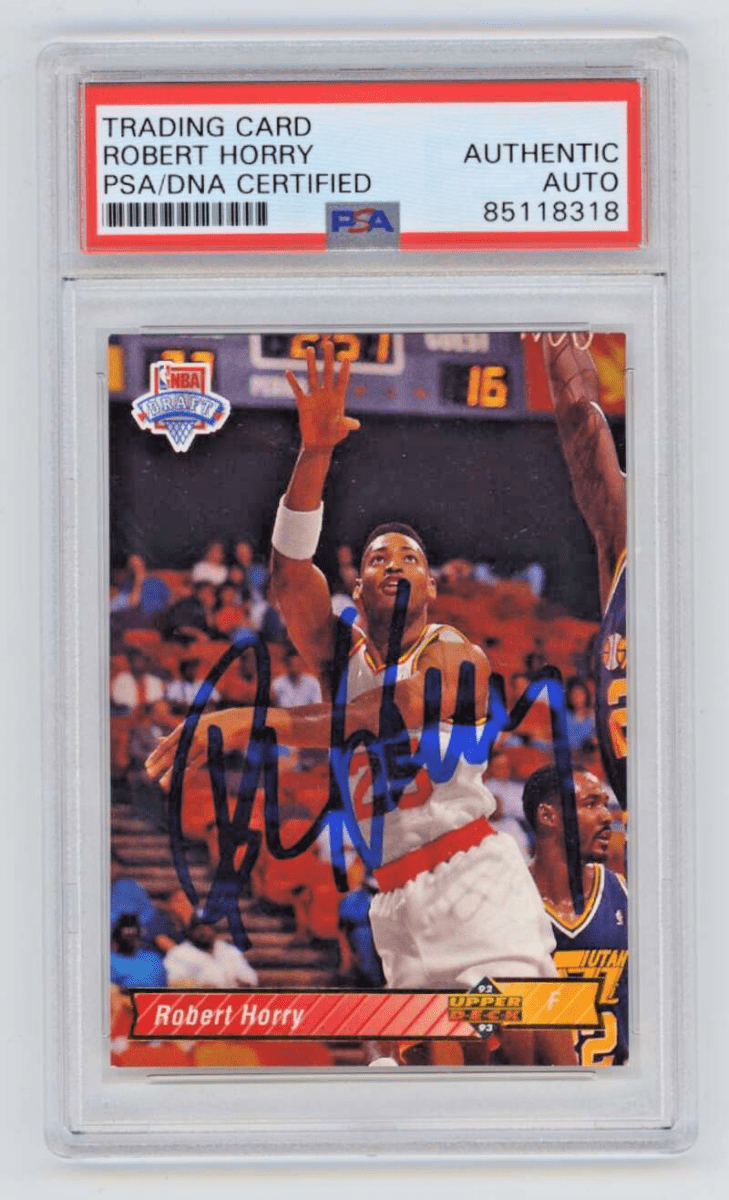 Robert Horry 1992-93 Upper Deck #7 Rookie RC Signed Auto PSA DNA Authentic