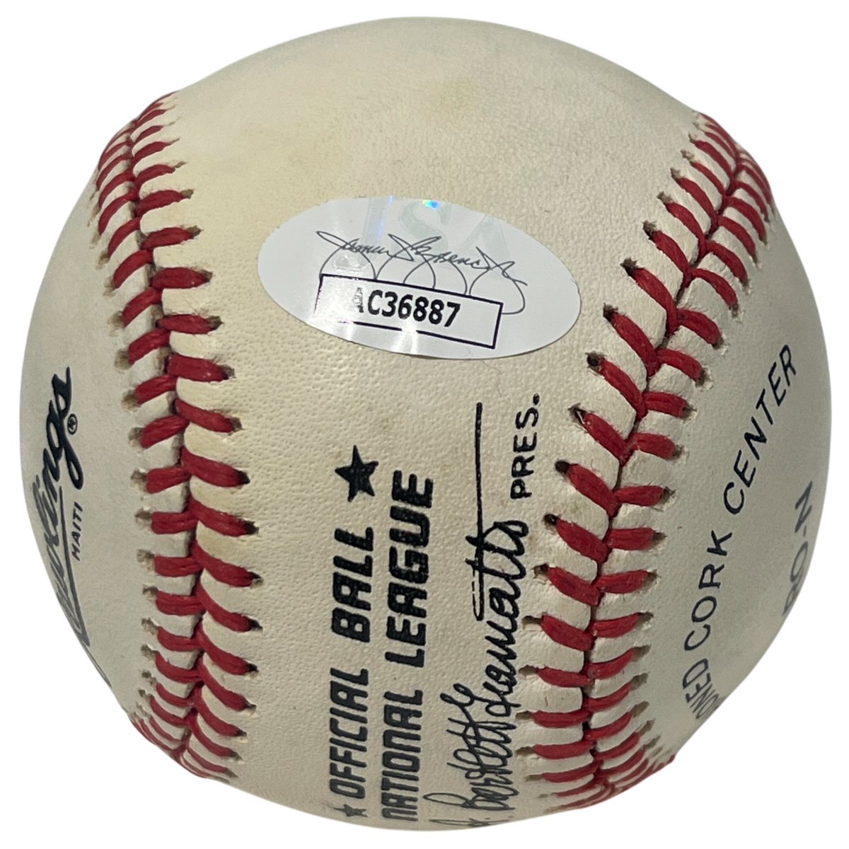 Fernando Valenzuela Signed Rawlings National League Baseball Dodgers JSA COA A