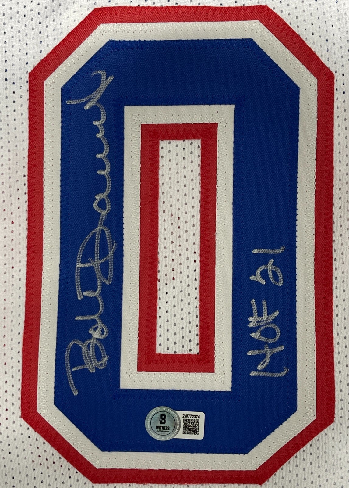 Bob Dandridge Signed Washington Bullets Custom Jersey w/ HOF 21 Beckett BAS COA