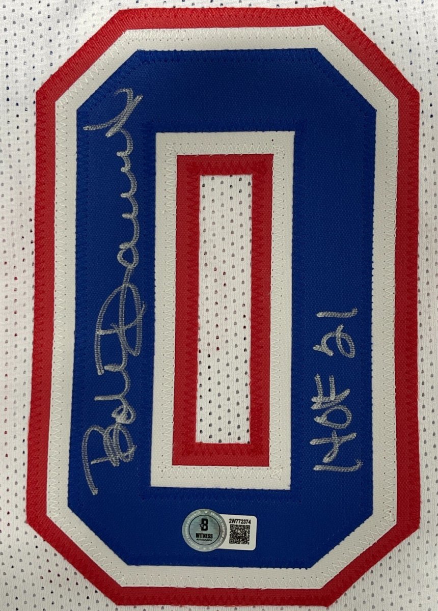 Bob Dandridge Signed Washington Bullets Custom Jersey w/ HOF 21 Beckett BAS COA