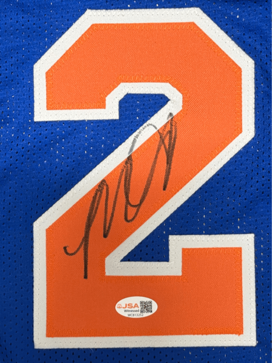 Marcus Camby Signed Autographed New York Knicks Custom Jersey JSA Witness COA