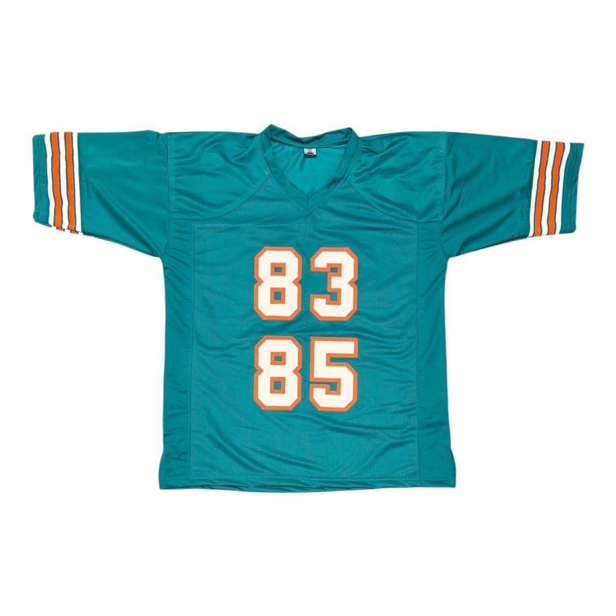 Mark Clayton &amp; Mark Duper Signed Marks Brothers Dolphins Custom Jersey JSA W COA