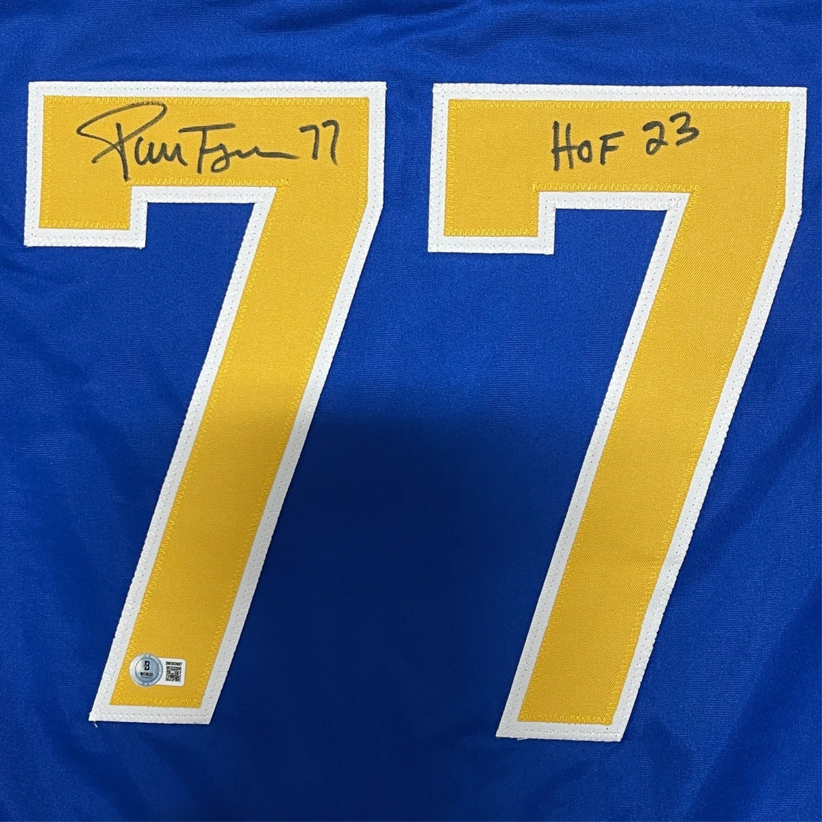 Pierre Turgeon Signed Sabres Custom Jersey w/ HOF 23 Beckett Witness BAS COA