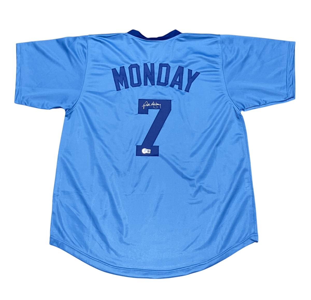 Rick Monday Signed Chicago Cubs Custom Jersey Beckett Witness BAS COA