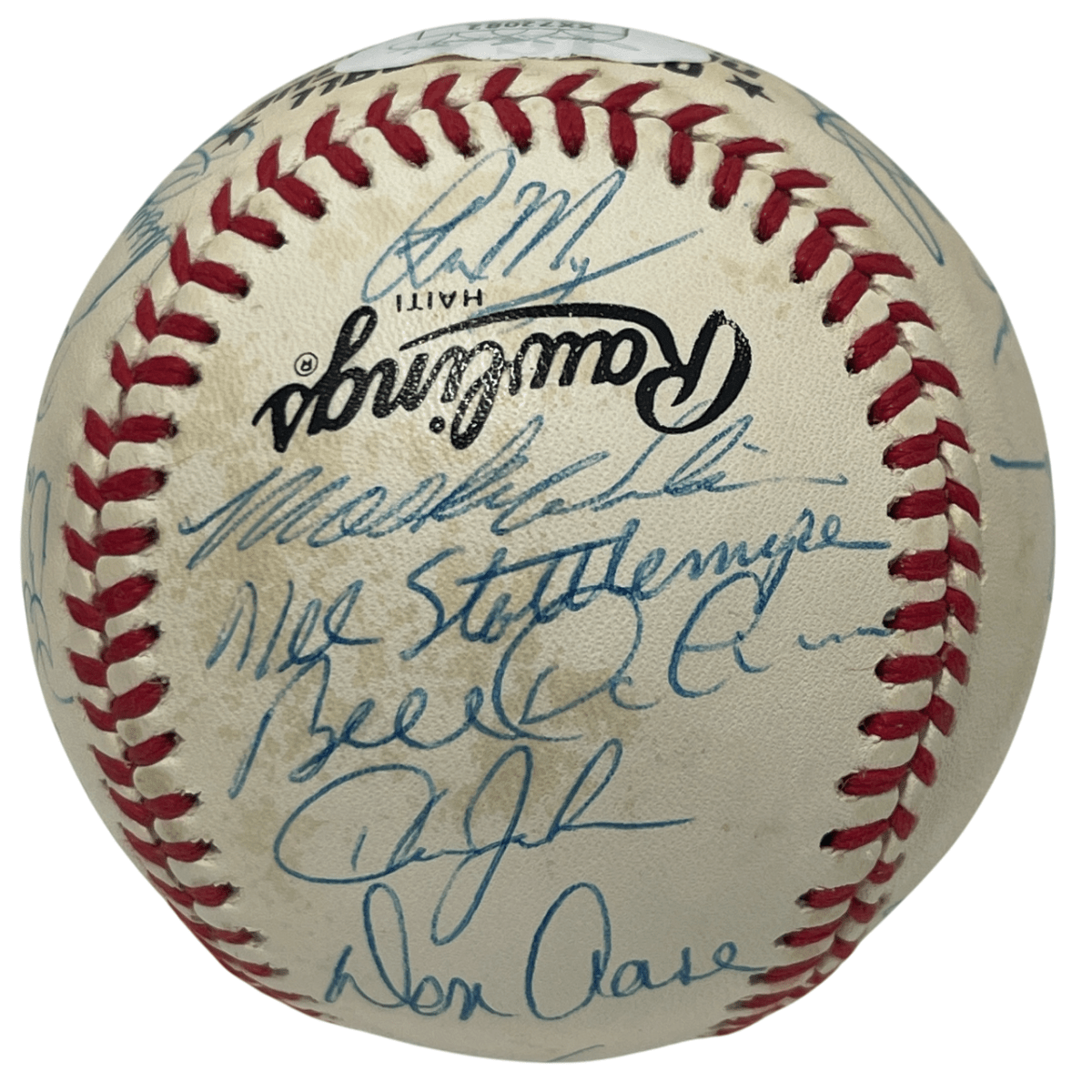 1989 New York Mets Team Signed Autograph ONL National League Baseball JSA LOA C