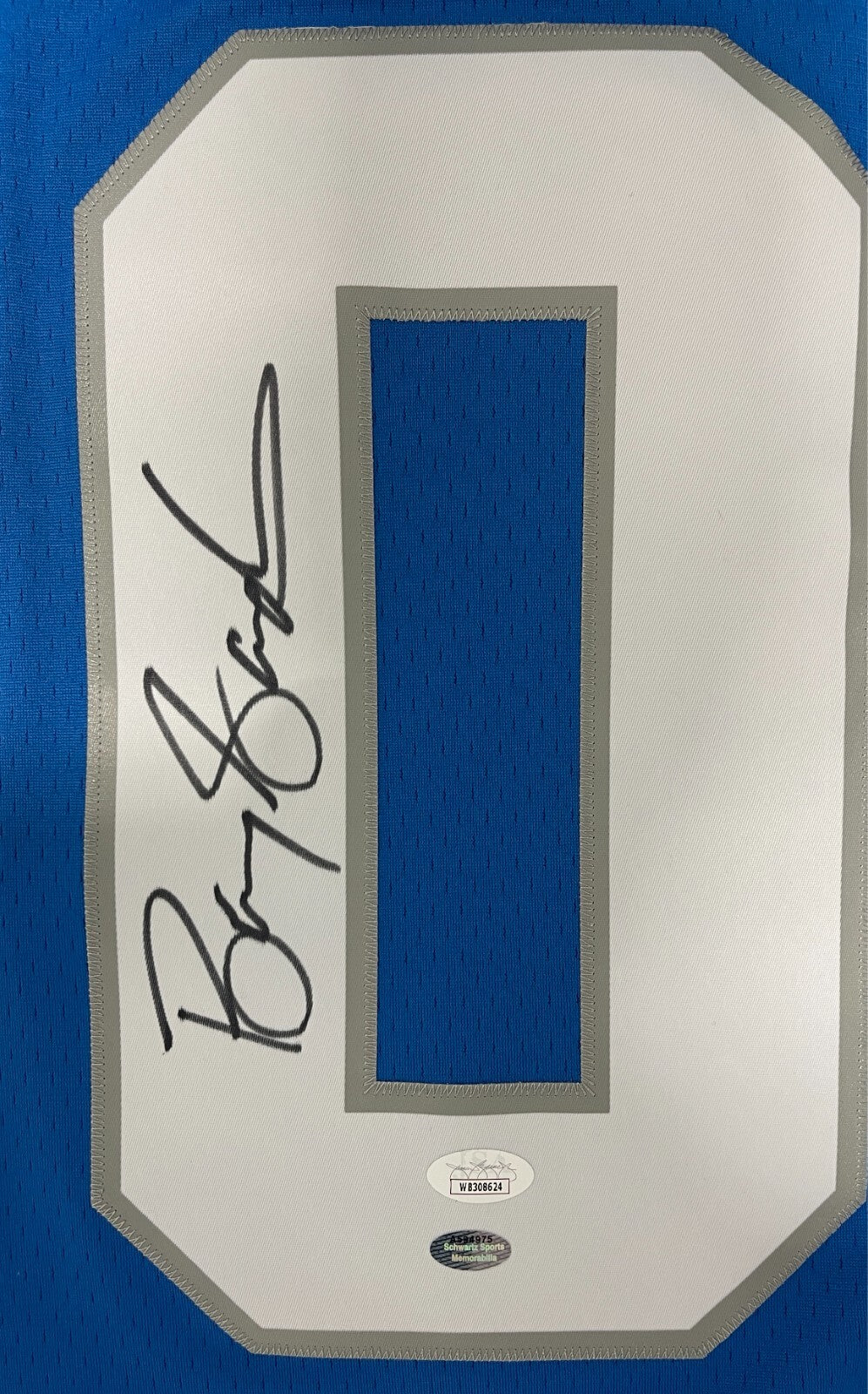 Barry Sanders Signed Detroit Lions Mitchell &amp; Ness M&amp;N Jersey JSA COA + SCHWARTZ