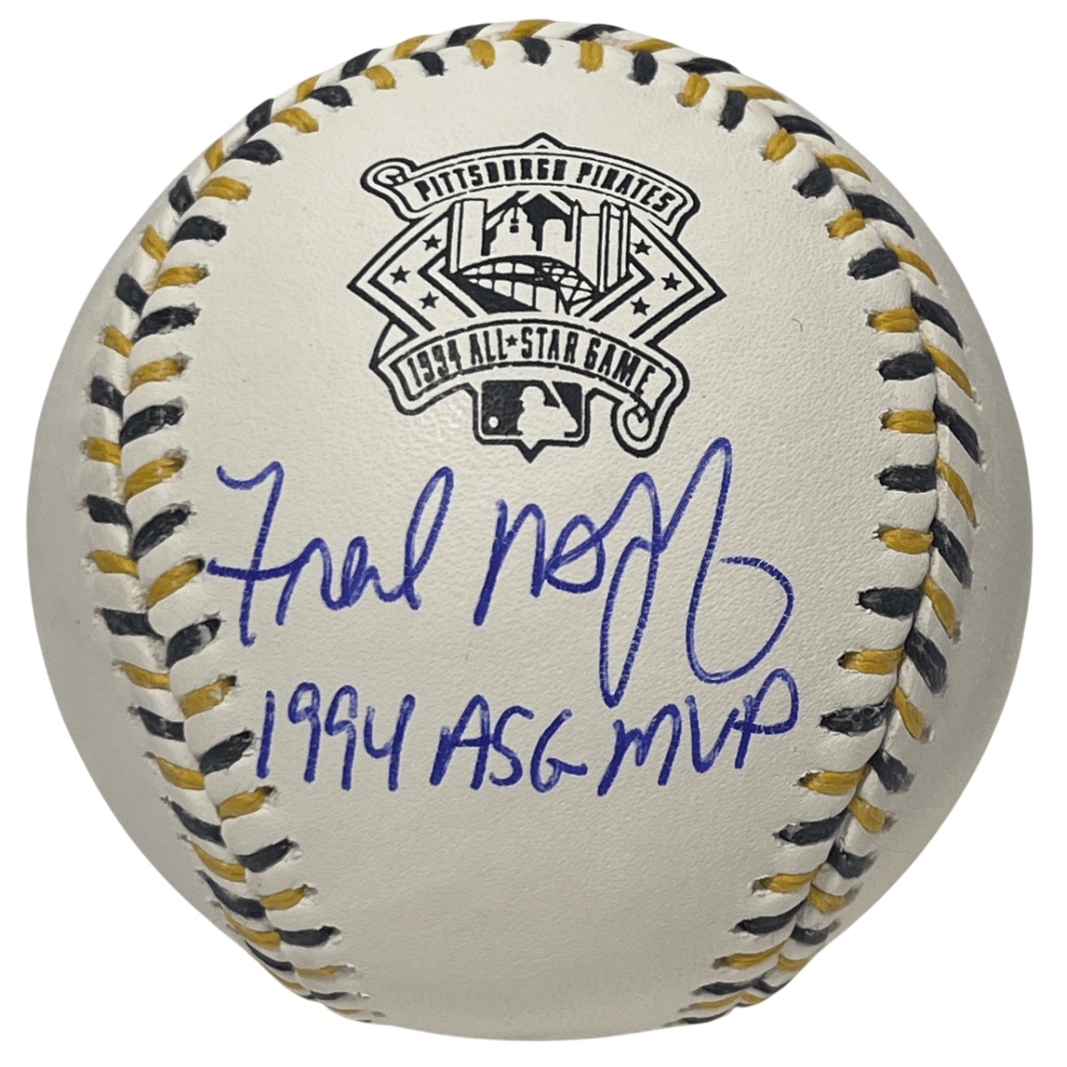 Fred McGriff Signed 1994 All Star Logo Baseball w/ ASG MVP Ins Beckett W BAS COA