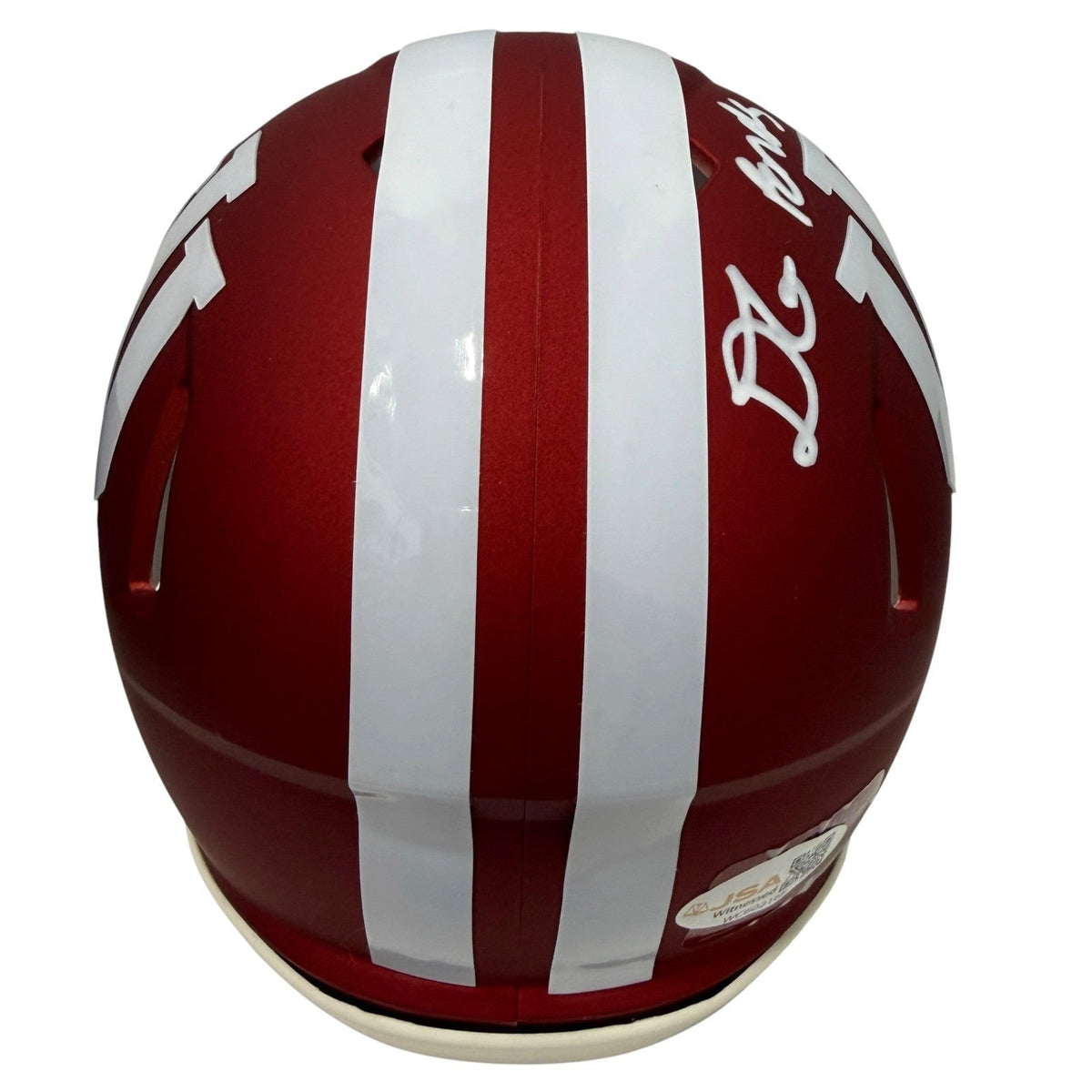D'Angelo Ponds Signed Indiana Mini Helmet w/ 2026 National Champs! JSA Wit COA