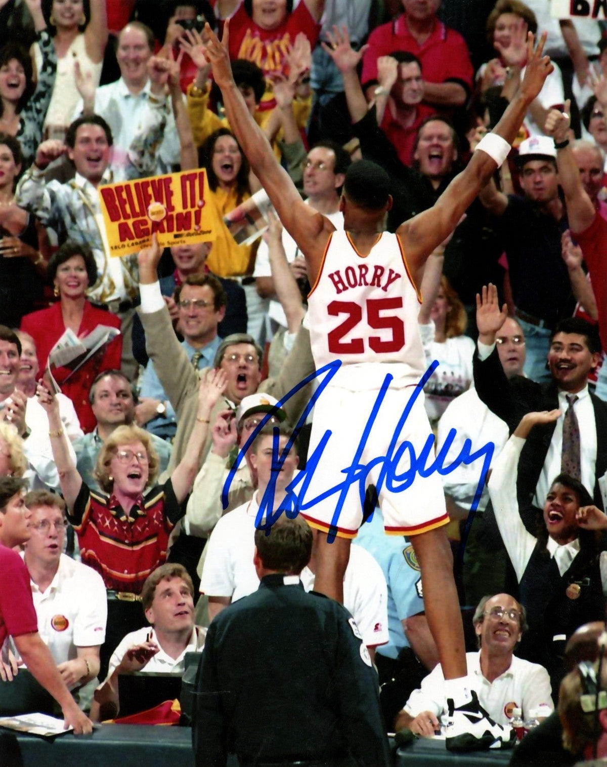 Robert Horry Signed Autographed Houston Rockets 8x10 Photo LSCM COA #3