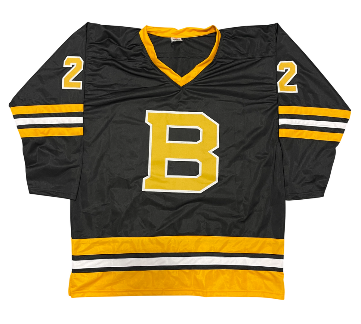 Brad Park Signed Boston Bruins Custom Jersey w/ HOF 88 Beckett Witness BAS COA