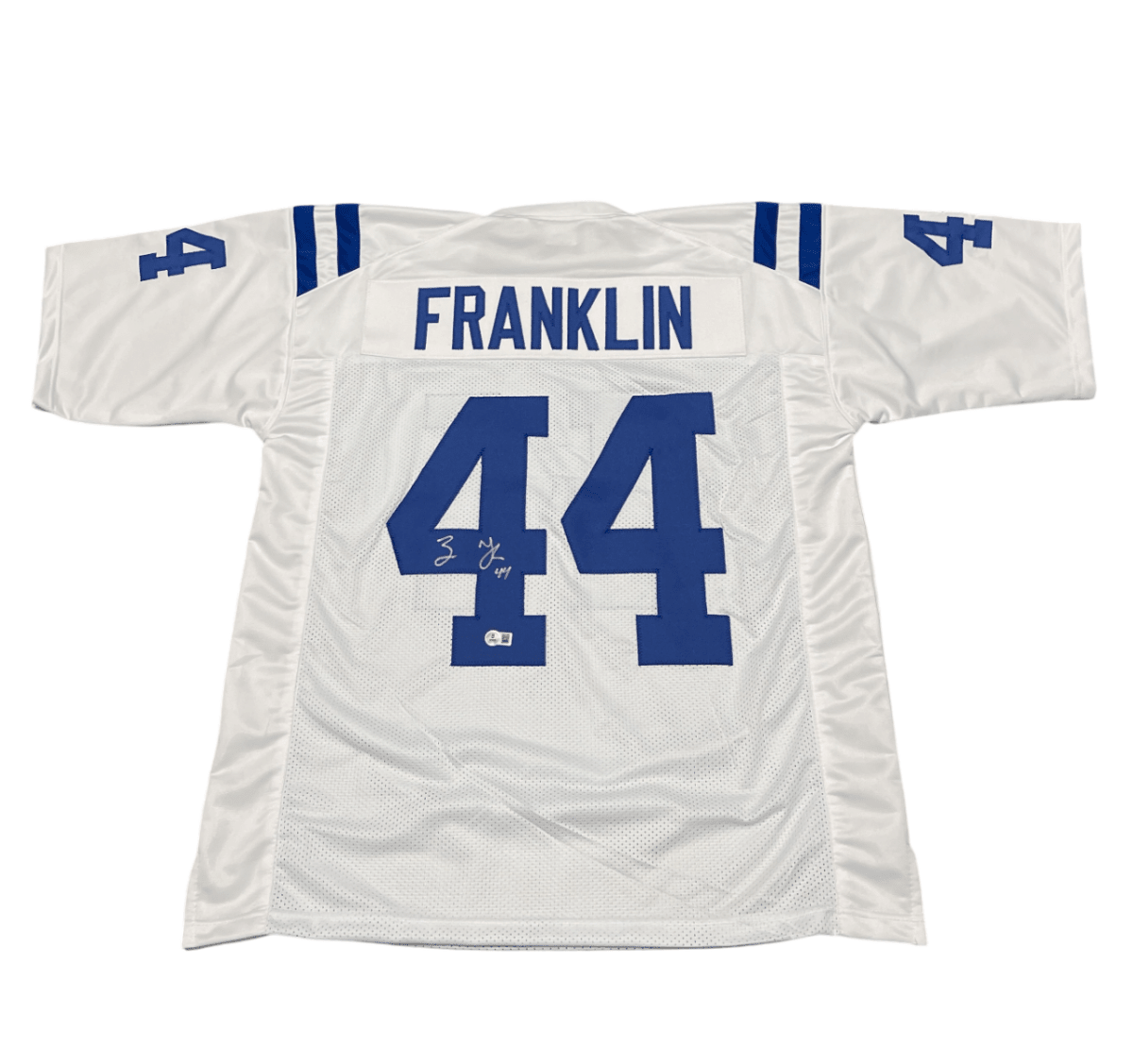 Zaire Franklin Signed Indianapolis Colts Custom Jersey Beckett Witness BAS COA