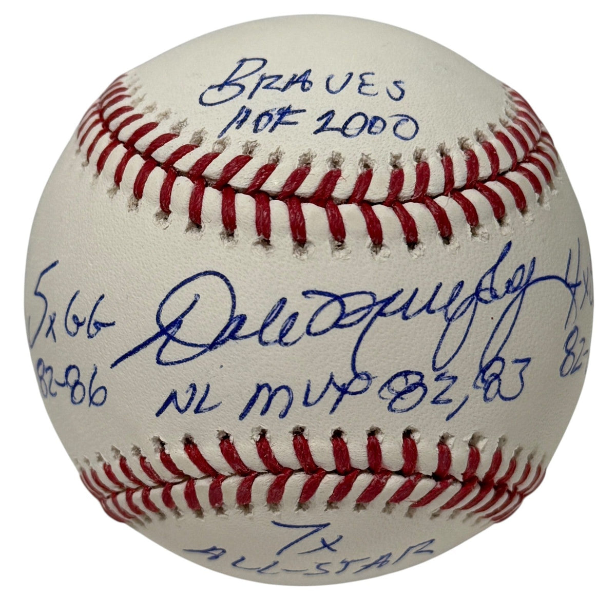 Dale Murphy Signed Autographed ROMLB Baseball w/ 5 Insc JSA COA Atlanta Braves
