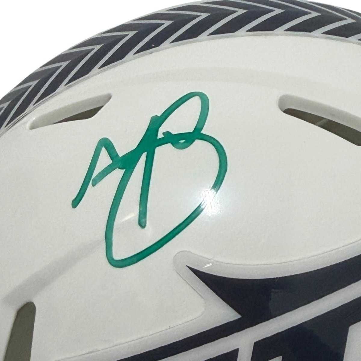 Minkah Fitzpatrick Signed New York Jets Salute Mini Helmet JSA Witness COA