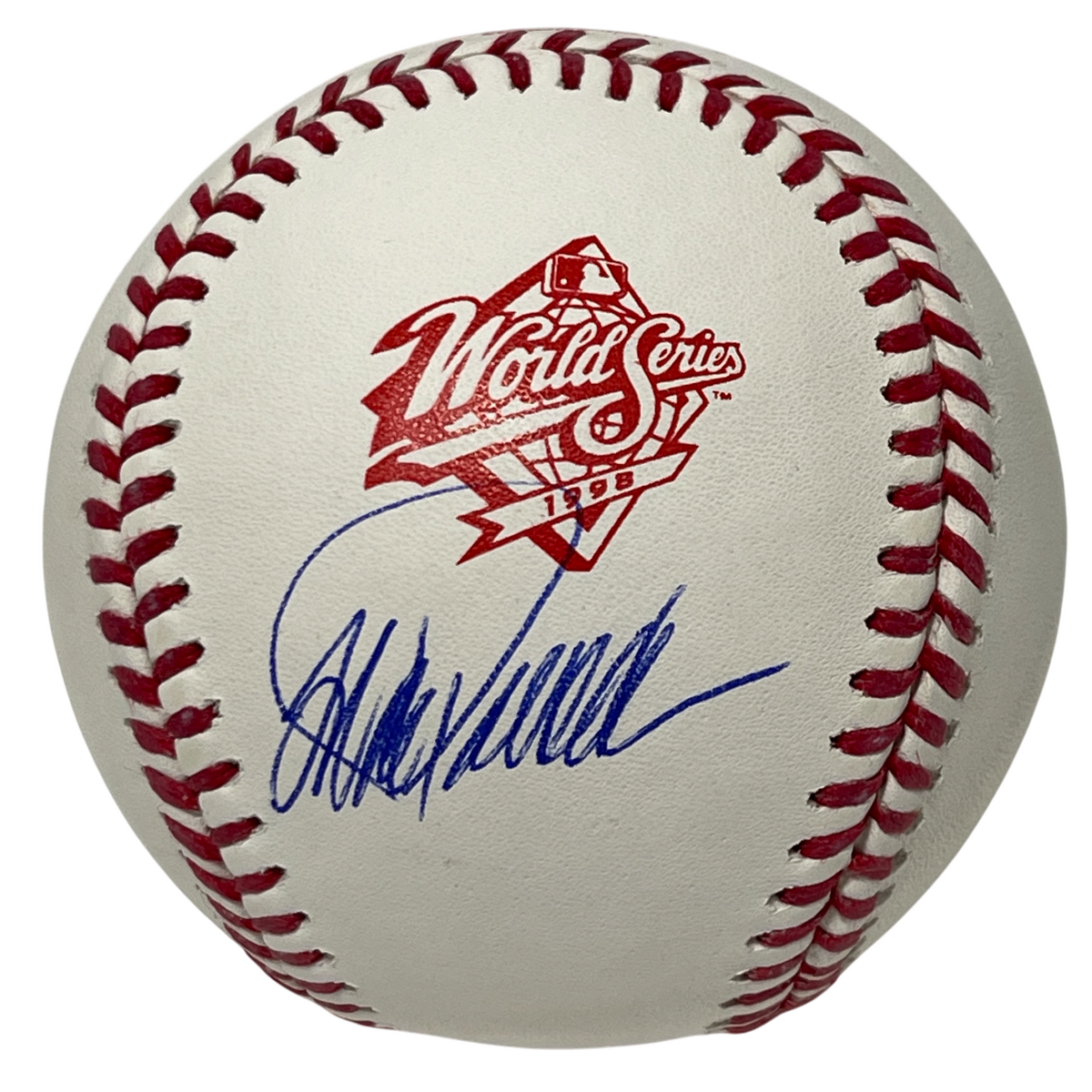 Jorge Posada Signed 1998 World Series ROMLB Baseball Beckett BAS COA Yankess