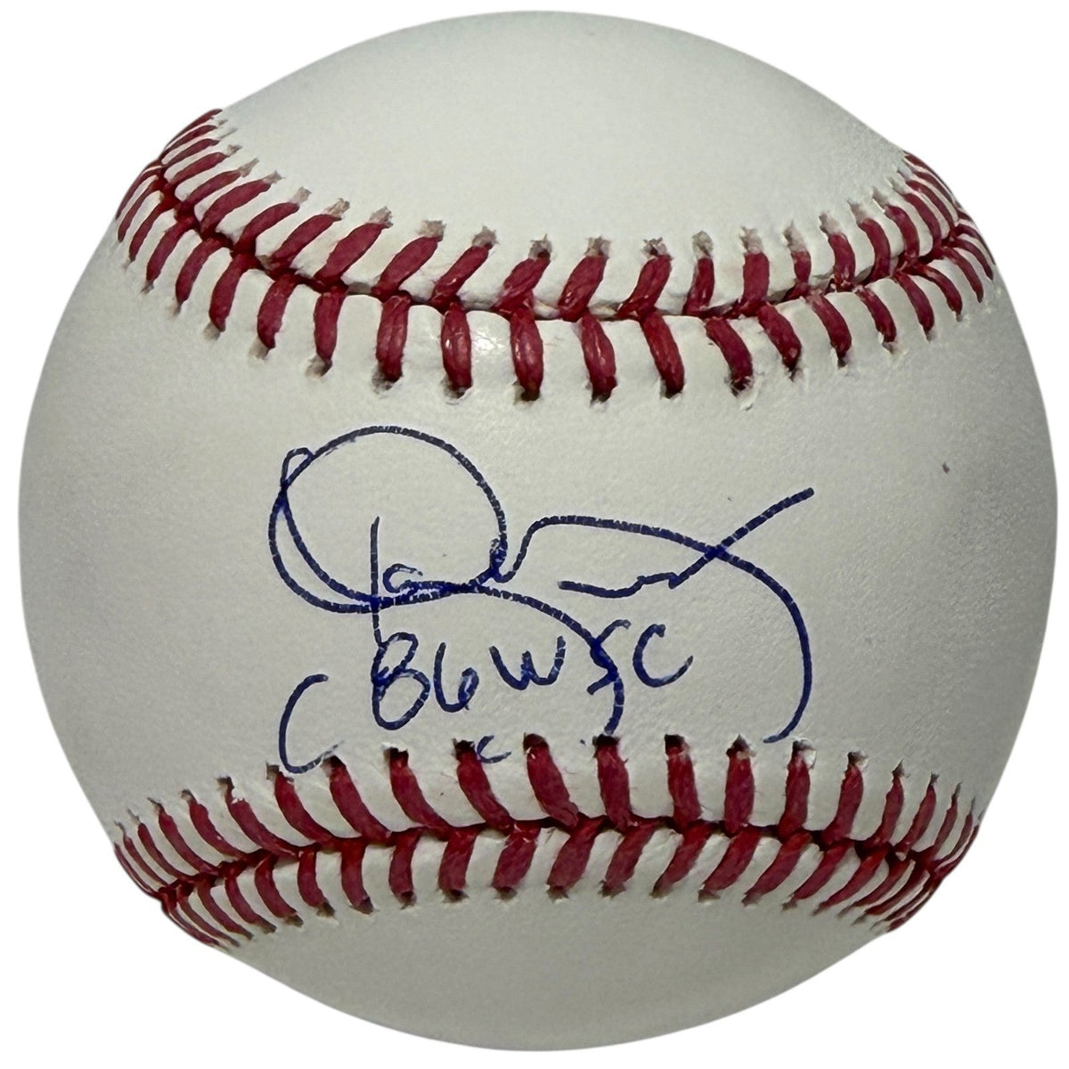 Roger McDowell Signed Autographed ROMLB Baseball w/ 86 WSC JSA Witness COA