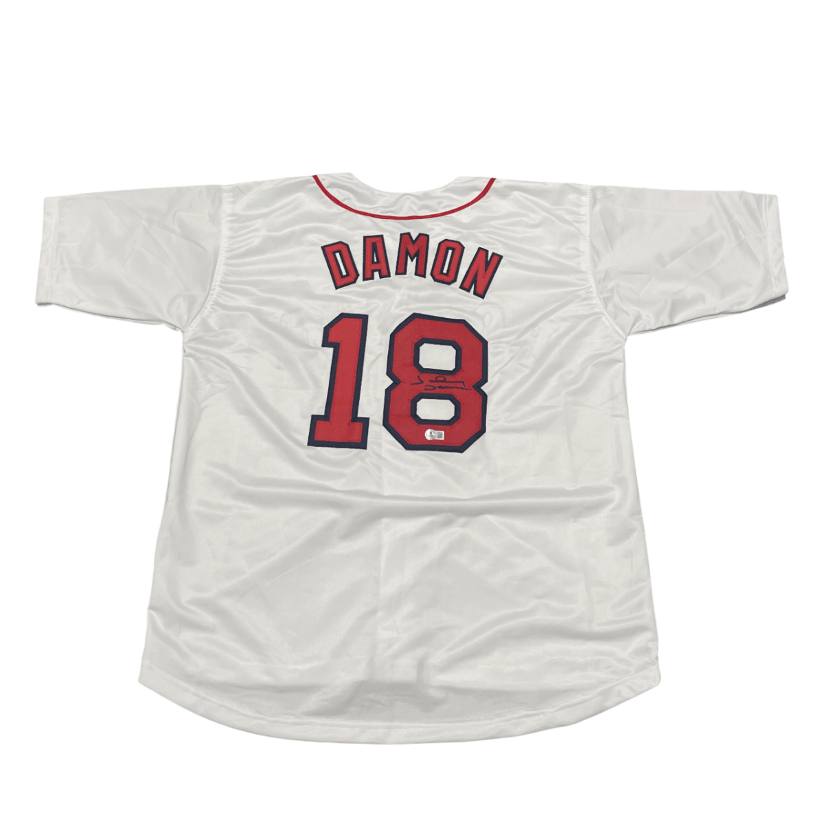 Johnny Damon Signed Boston Red Sox Custom Jersey Beckett Witness BAS COA