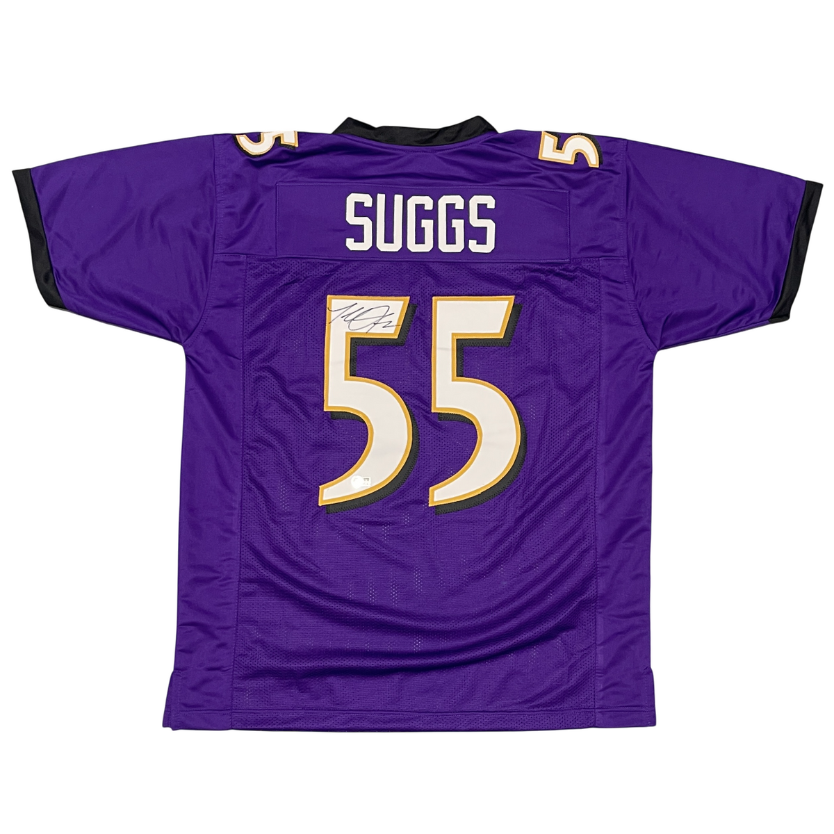 Terrell Suggs Signed Baltimore Ravens Custom Jersey Beckett Witness BAS COA