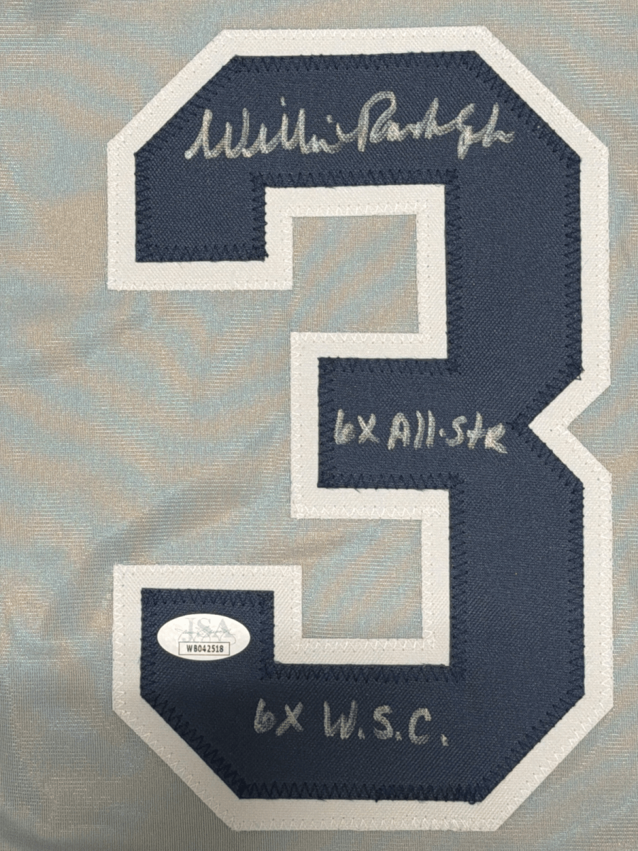 Willie Randolph Signed New York Yankees Custom Jersey w/ 2x Insc JSA COA