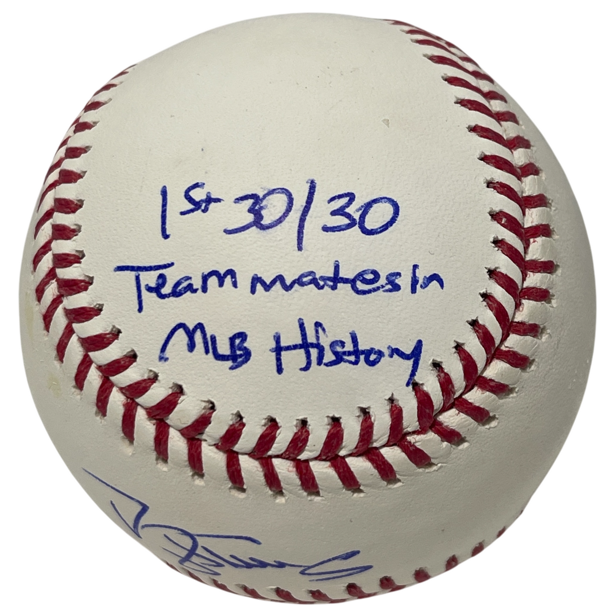 Darryl Strawberry &amp; Howard Johnson Signed ROMLB Baseball w/ Ins JSA COA Mets