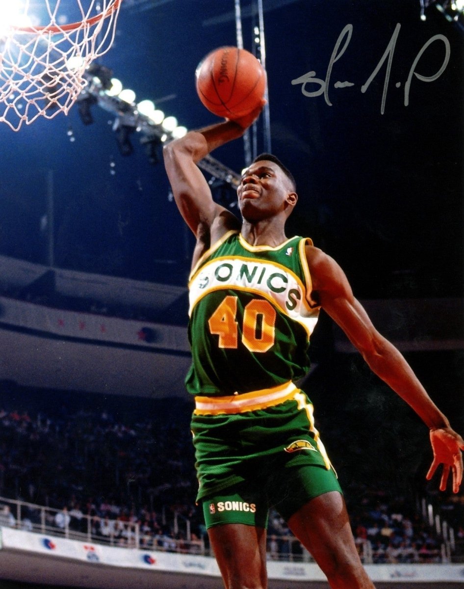 Shawn Kemp Autographed Signed Seattle Supersonics 8x10 Photo LSCM COA #5
