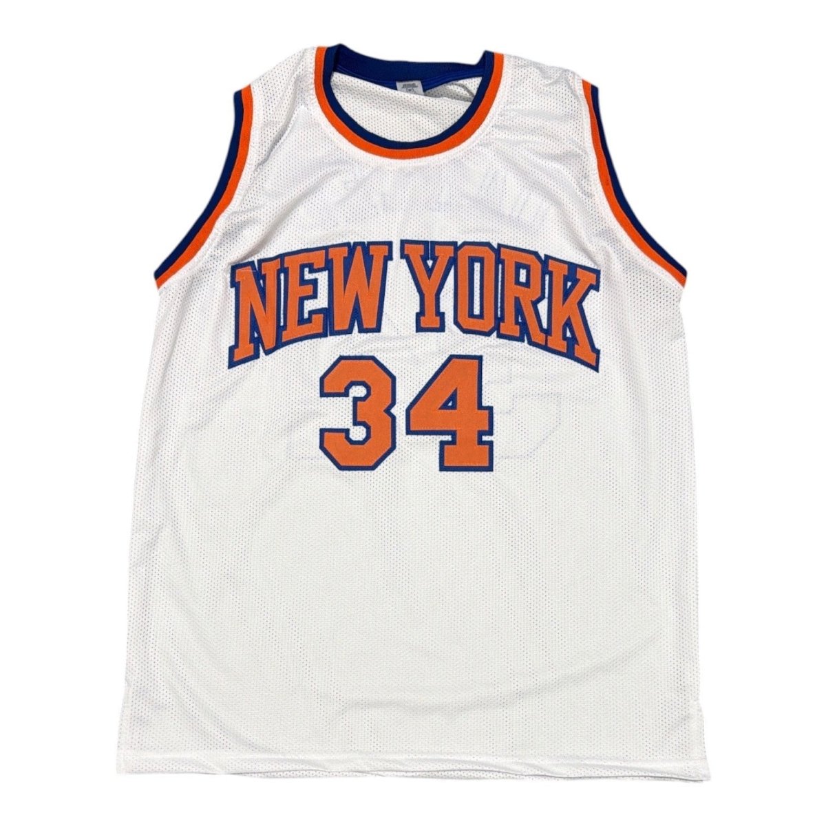 Charles Oakley Signed Autographed New York Knicks Custom Jersey JSA Witness COA
