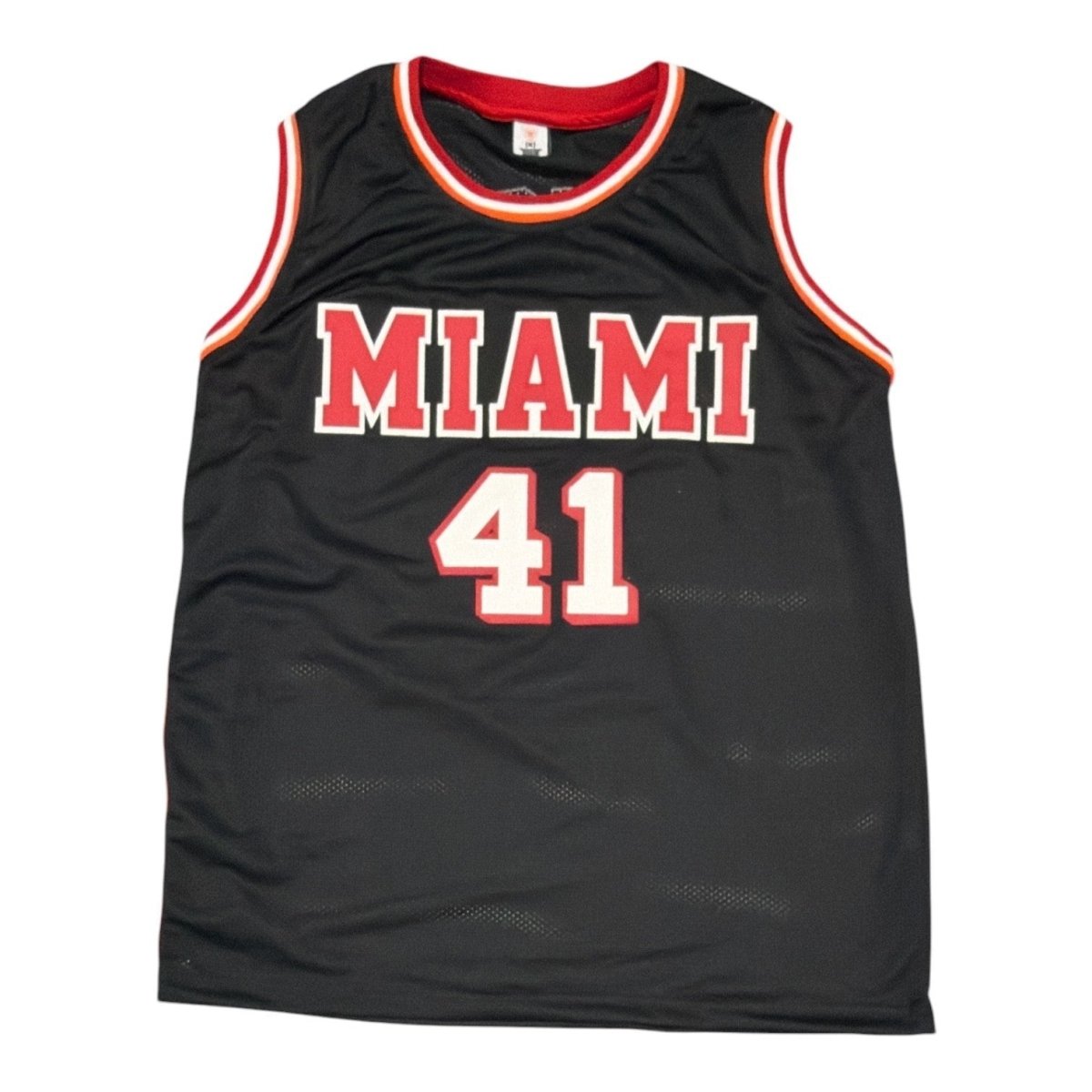 Glen Rice Signed Autographed Miami Heat Custom Jersey JSA Witness COA