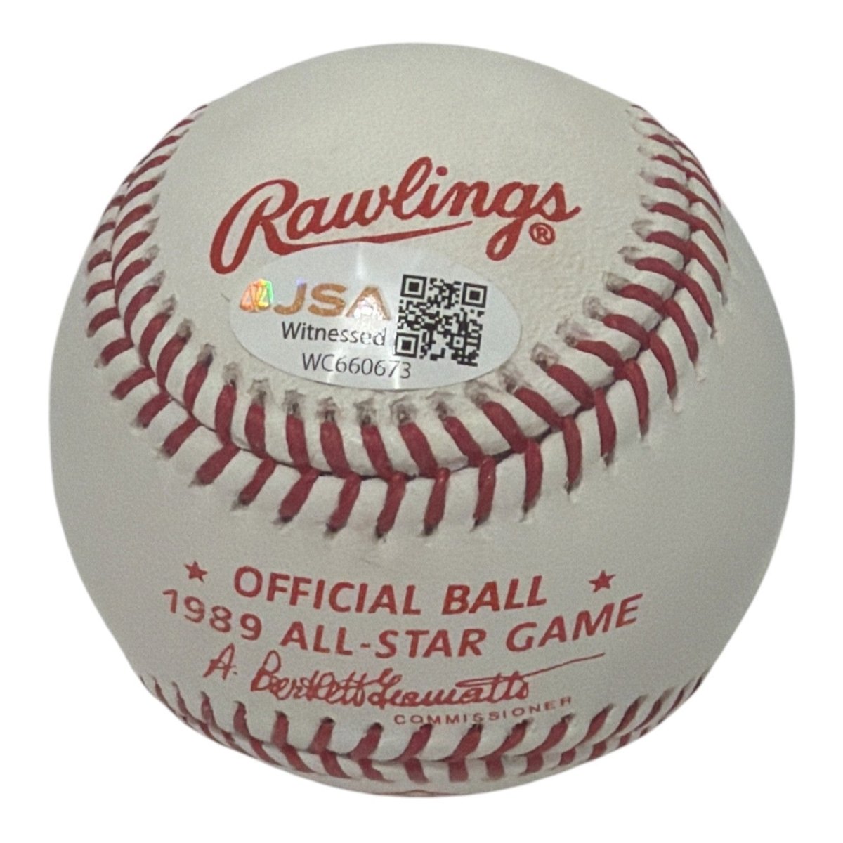 Bo Jackson Signed Autographed 1989 All Star Game Baseball JSA Witness COA Royals