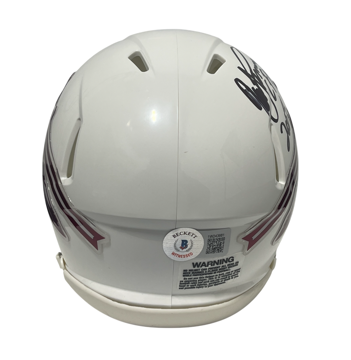 Ron Simmons Signed Florida State White Mini Helmet w/ CHOF 2008 Beckett Wit COA