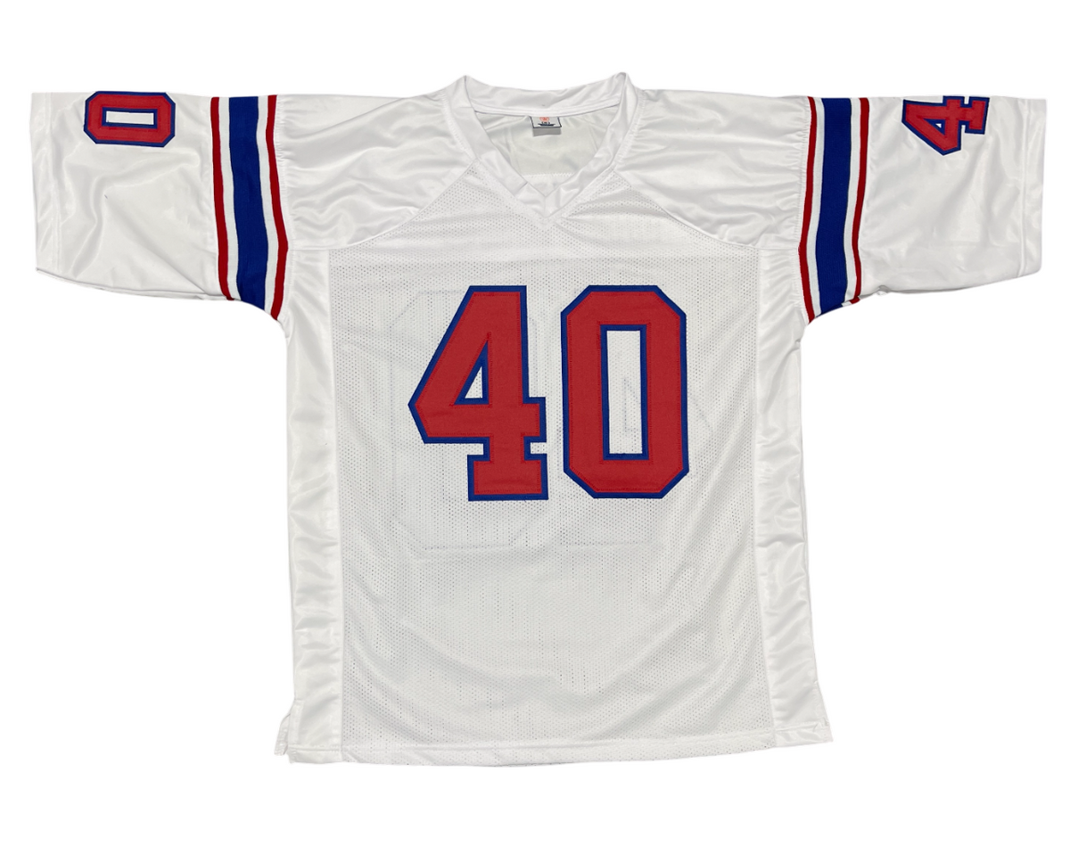 Mike Haynes Signed Patriots Custom Jersey w/ HOF 97 Beckett Witness BAS COA