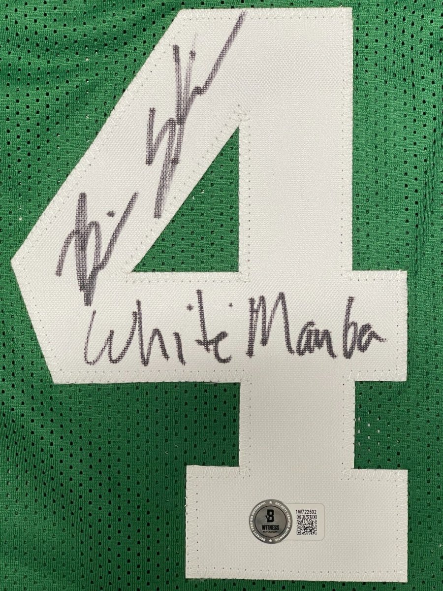 Brian Scalabrine Signed Celtics Custom Jersey w/ White Mamba Beckett Wit BAS COA