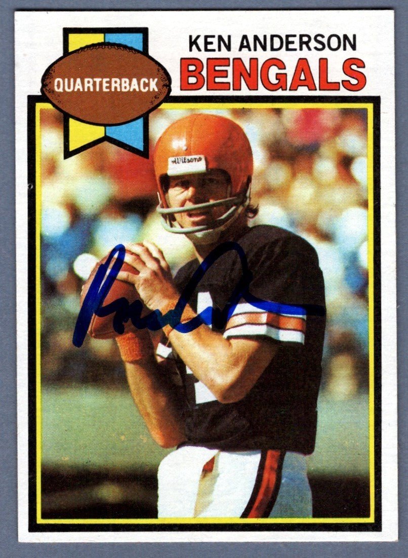 Ken Anderson Signed Autographed 1979 Topps #115 LSCM COA Cincinnati Bengals