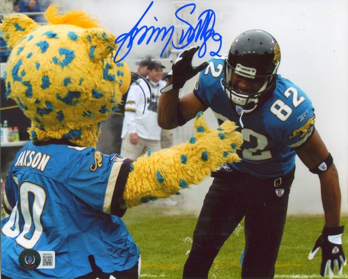 Jimmy Smith Signed Jacksonville Jaguars 8x10 Photo Beckett Witness BAS COA #2