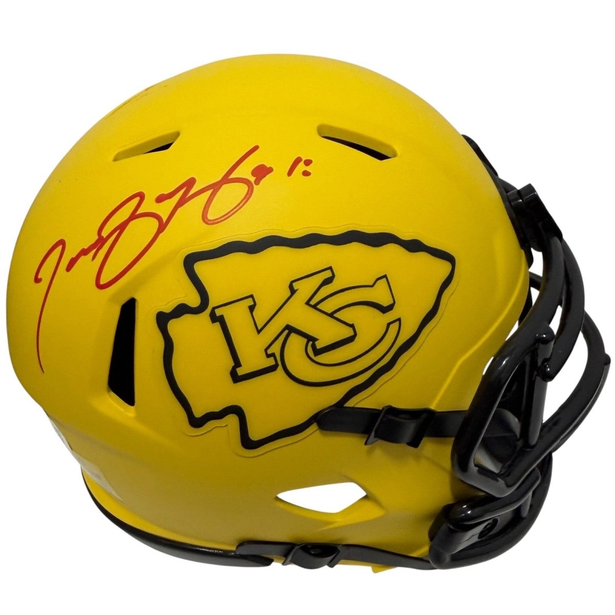 Tamba Hali Signed Kansas City Chiefs Rave Mini Helmet JSA Witness COA