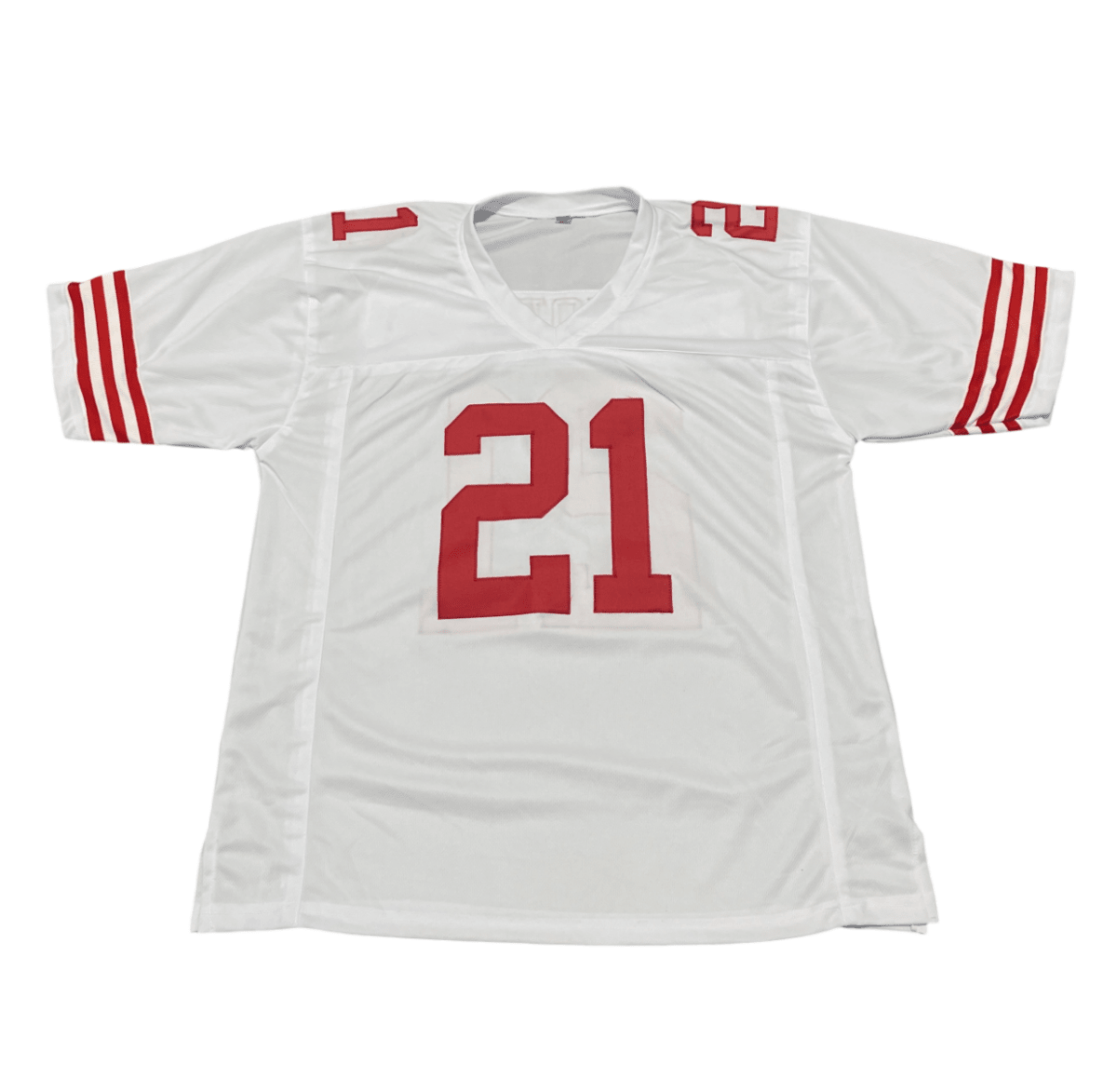 Frank Gore Signed San Francisco 49ers Custom White Jersey Beckett BAS COA