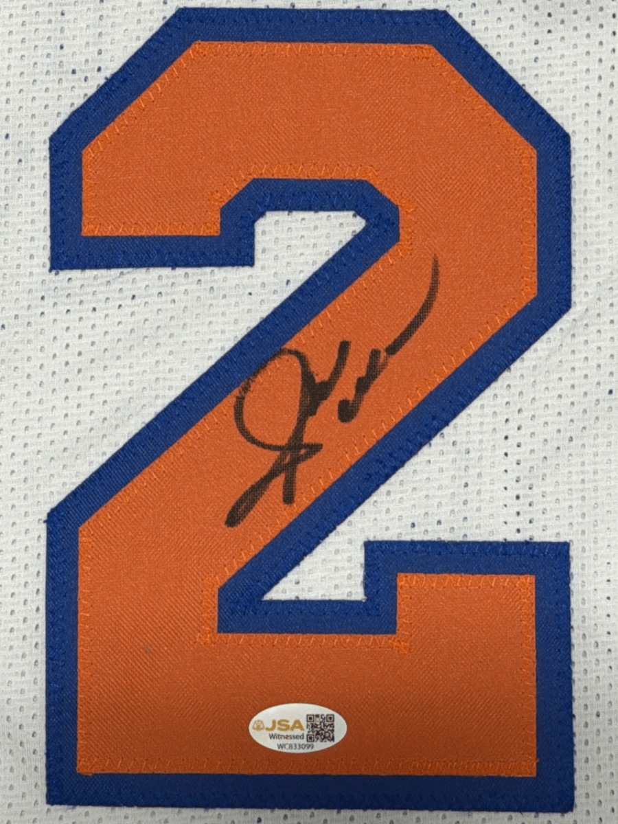 Gerald Wilkins Signed Autographed New York Knicks Custom Jersey JSA Witness COA