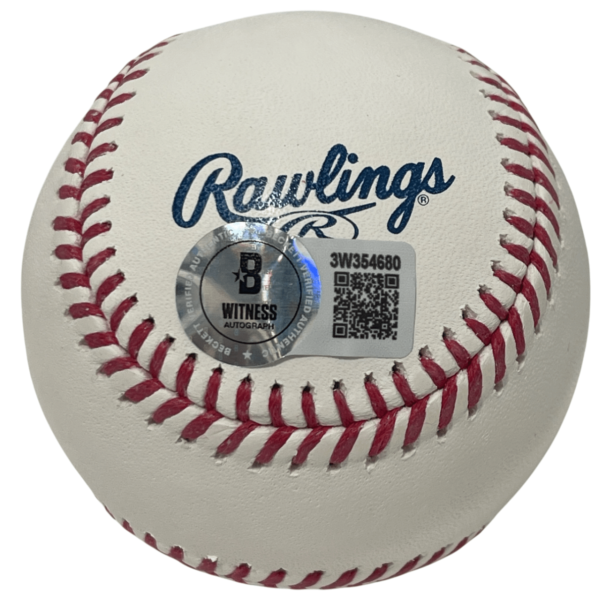 Rollie Fingers Signed Hall of Fame Logo ROMLB Baseball w/ HOF 92 Beckett BAS COA