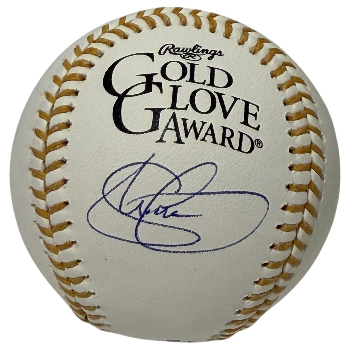Shawn Green Signed Autographed Gold Glove Logo Baseball JSA Witness COA