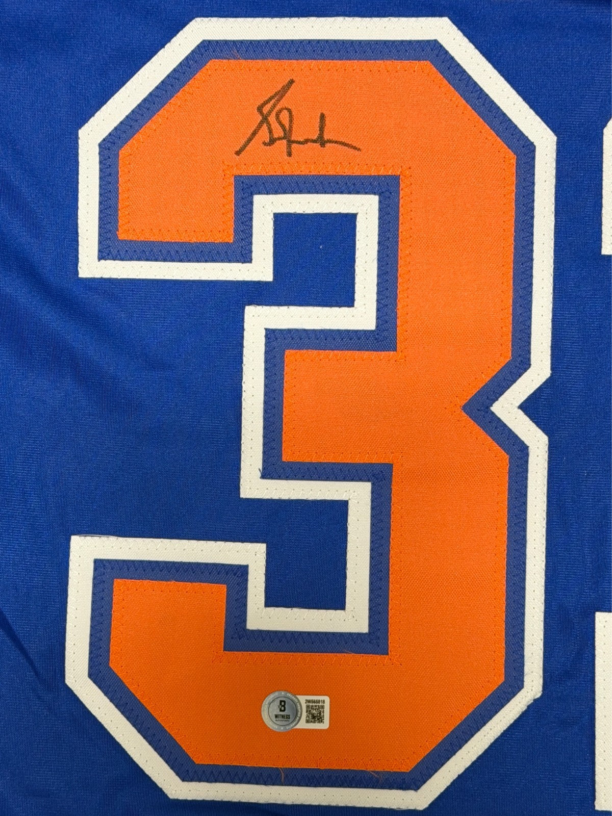 Grant Fuhr Signed Edmonton Oilers Custom Jersey Beckett Witness BAS COA