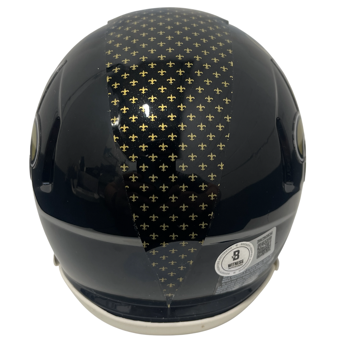 Rickey Jackson Signed Saints Alt Black Mini Helmet w/ HOF 2010 Beckett W BAS COA