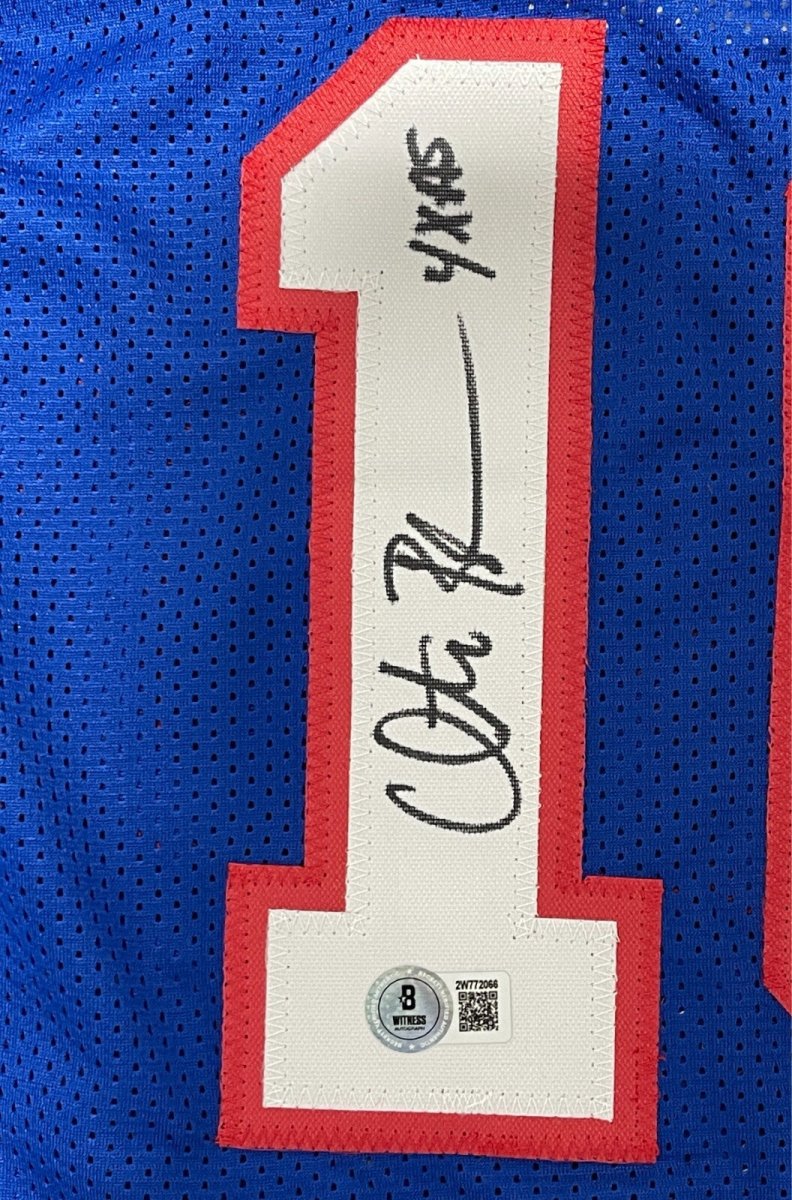 Otis Birdsong Signed Kansas City Kings Custom Jersey w 4x AS Beckett Wit BAS COA