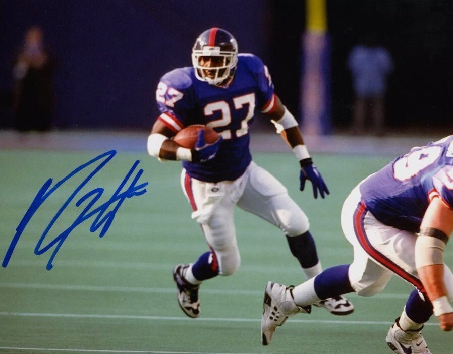 Rodney Hampton Signed Autographed New York Giants 8x10 Photo LSCM COA #3