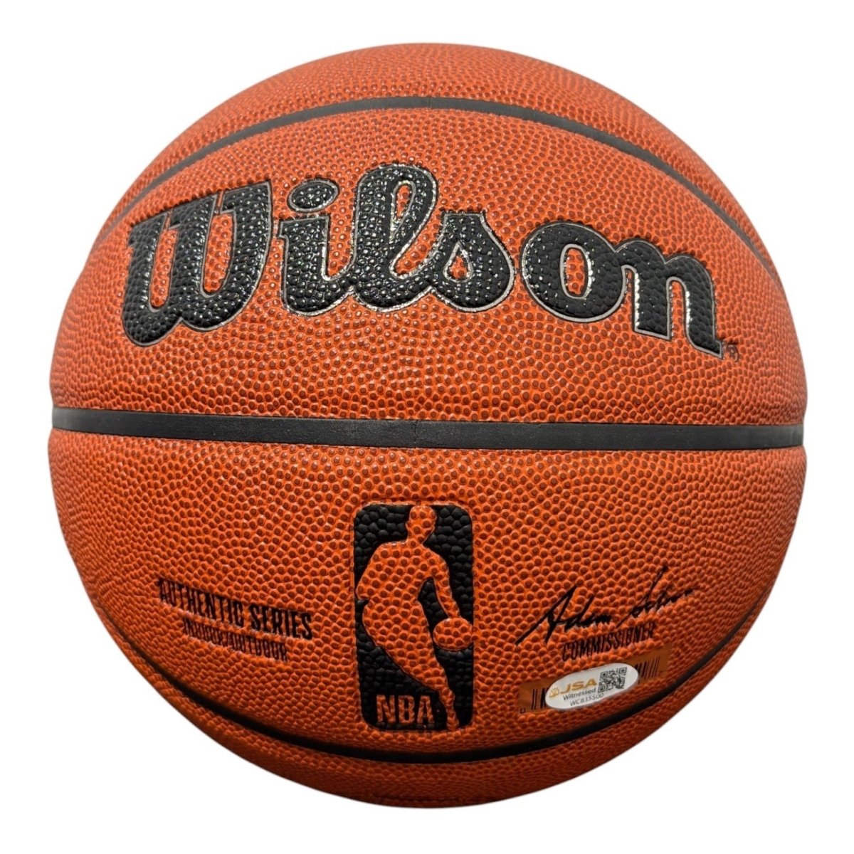 Marcus Camby Signed Autographed Wilson NBA Basketball w/ 07 DPOY JSA Witness COA