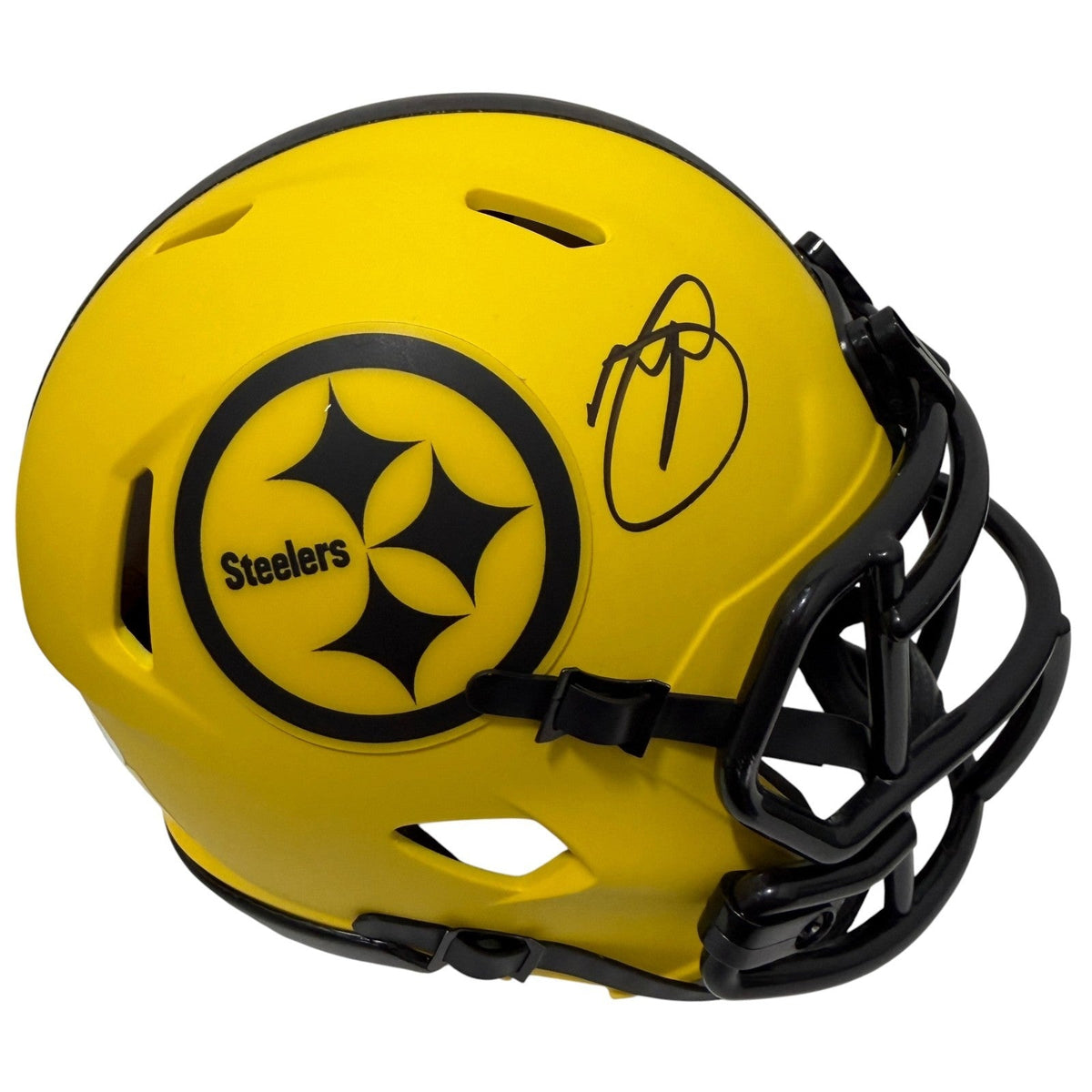 Minkah Fitzpatrick Signed Pittsburgh Steelers Rave Mini Helmet JSA Witness COA