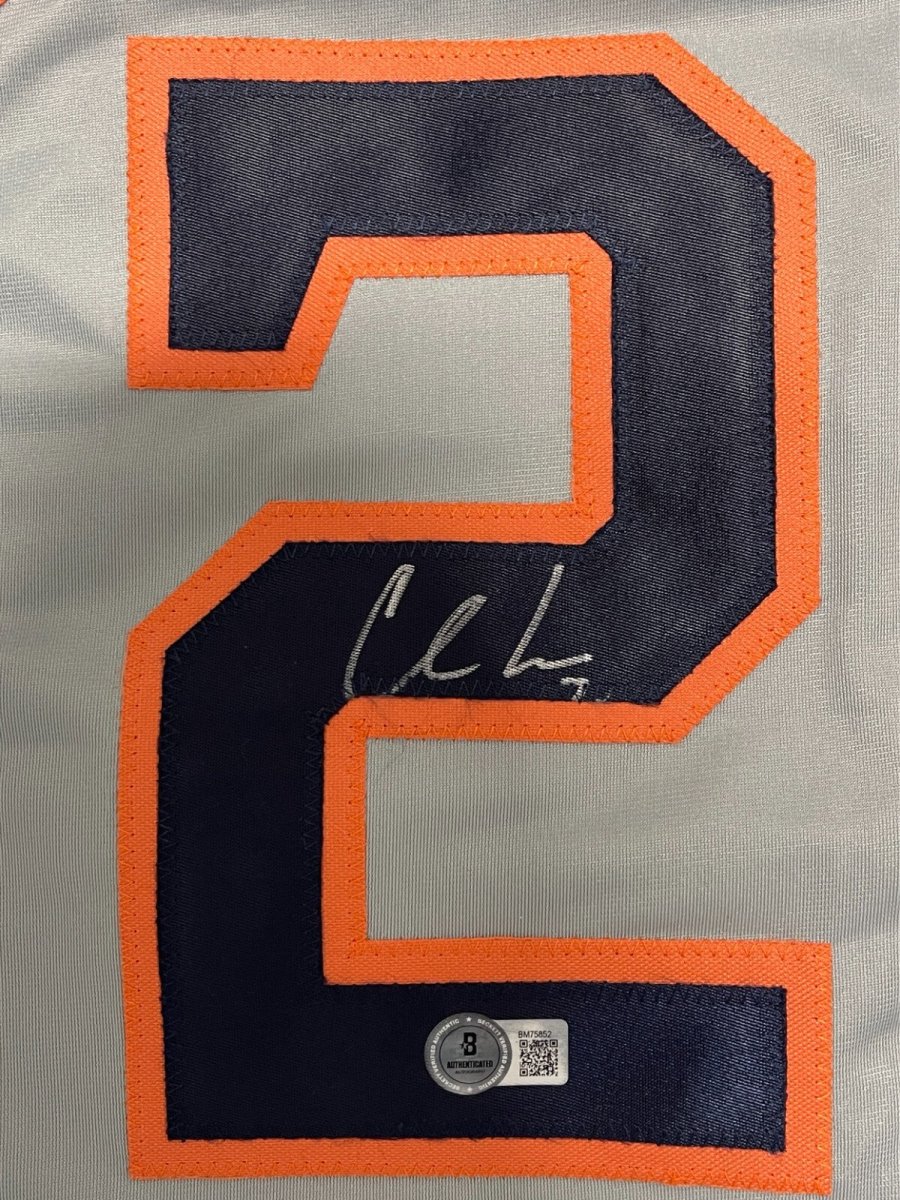 Chas McCormick Signed Houston Astros Custom Jersey Beckett Witness BAS COA