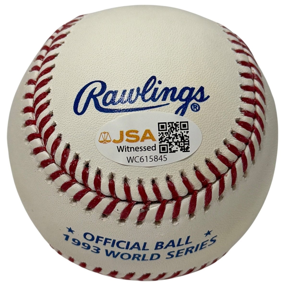 Paul Molitor Signed 1993 World Series Baseball w/ 1993 WS MVP JSA Witness COA