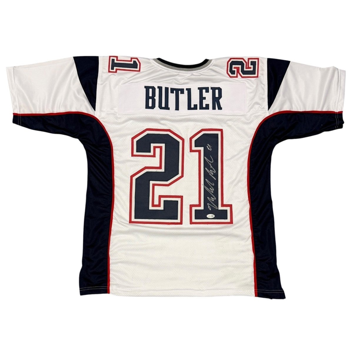 Malcolm Butler Signed New England Patriots Custom Jersey JSA Witness COA