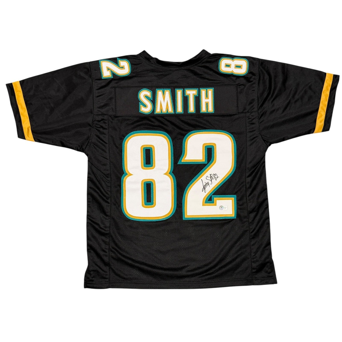 Jimmy Smith Signed Jacksonville Jaguars Custom Jersey Beckett Witness BAS COA