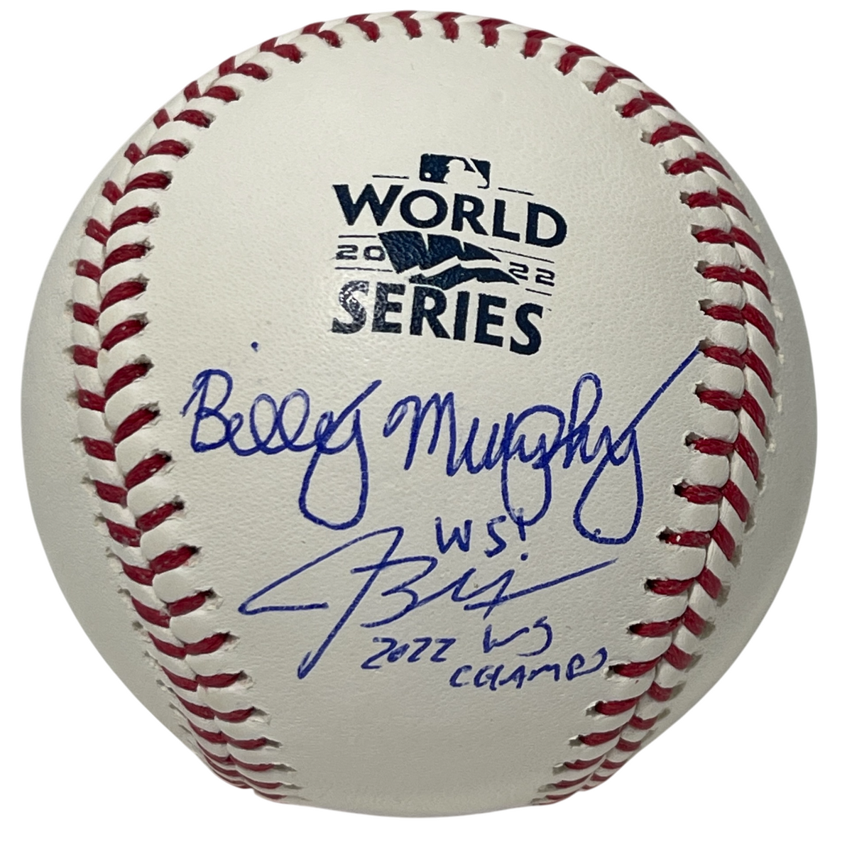 Bill Murphy &amp; Josh Miller Dual Signed Auto 2022 World Series Baseball PSA COA