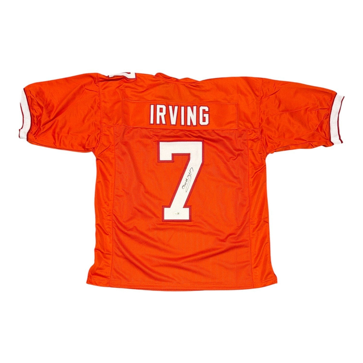 Bucky Irving Signed Tampa Bay Buccaneers Orange Custom Jersey JSA Witness COA